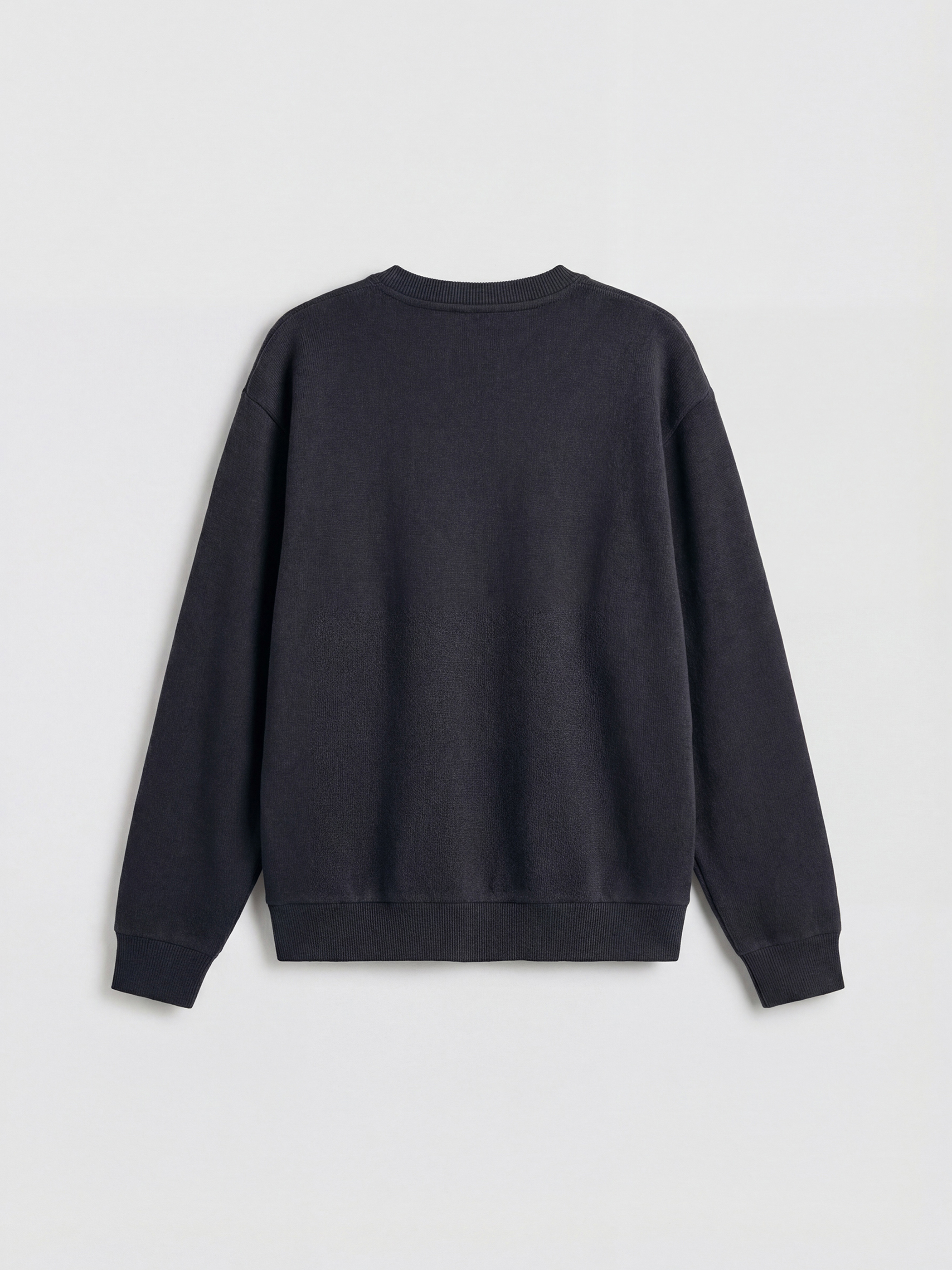 Antrasit Regular Fit Bisiklet Yaka Erkek Sweatshirt-5