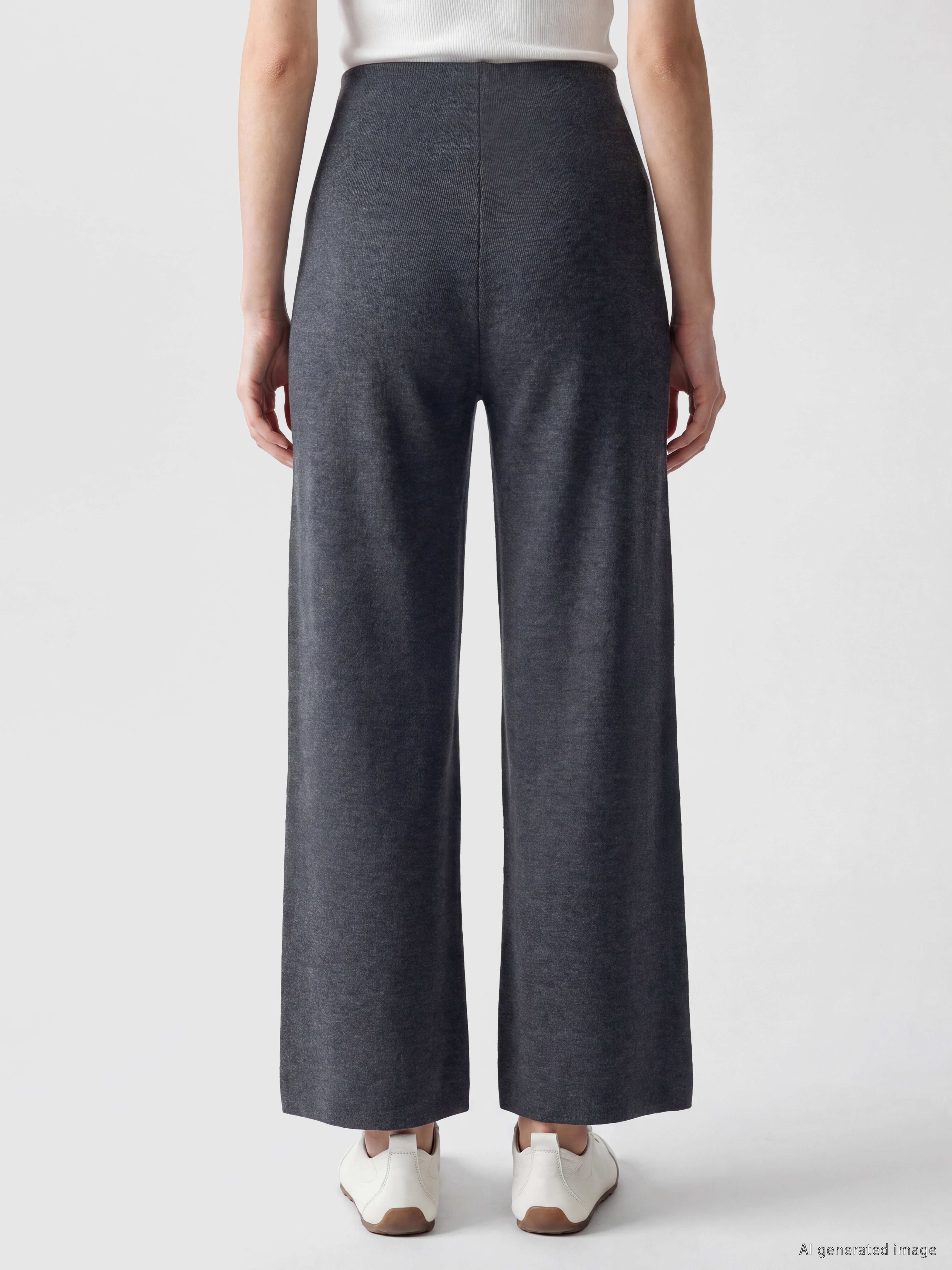 Pantaloni De Trening Largi Cu Detalii Stitch Pentru Femei-3
