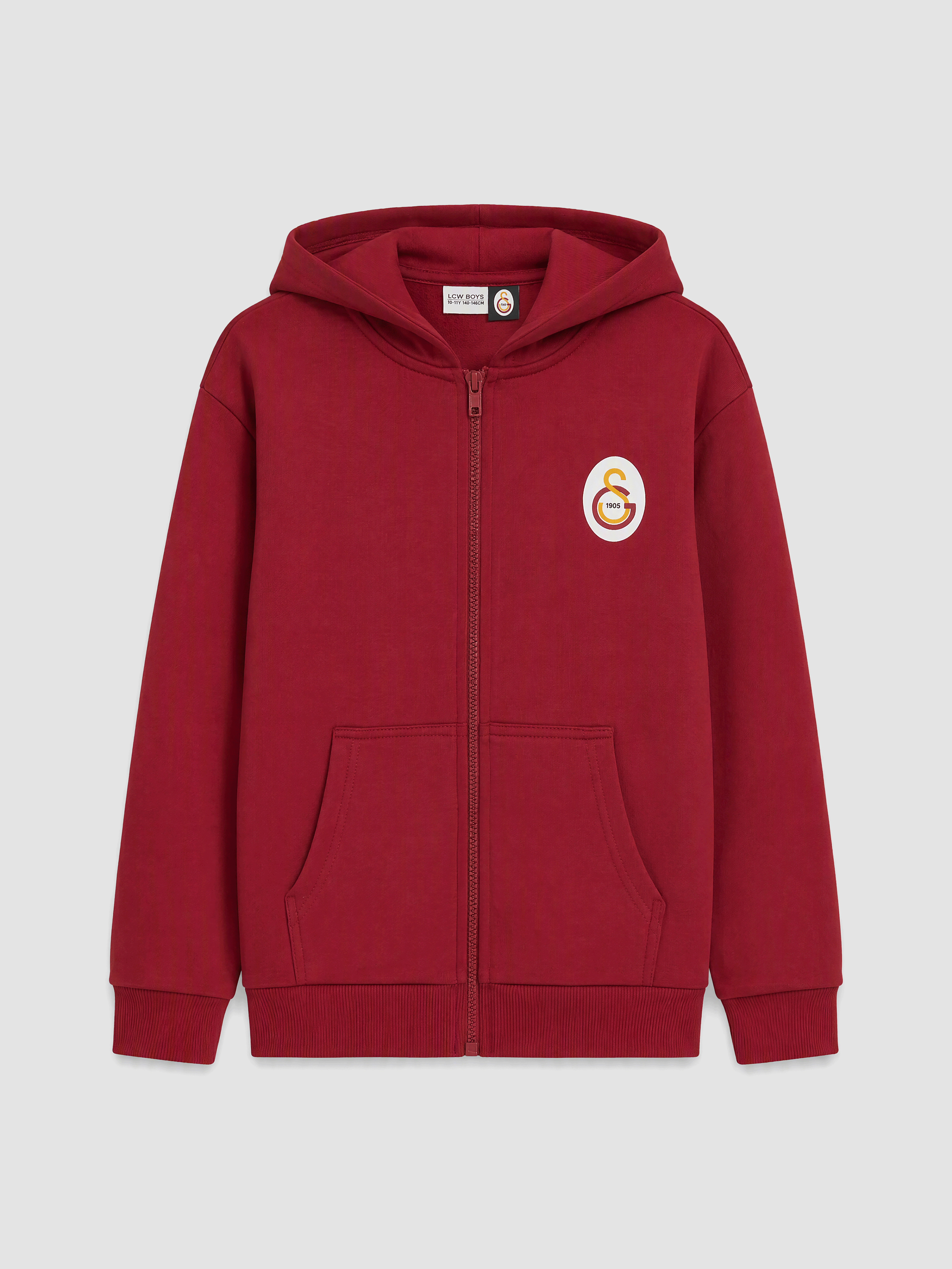 LCW Kids Kapüşonlu Galatasaray Baskılı Erkek Çocuk Sweatshirt