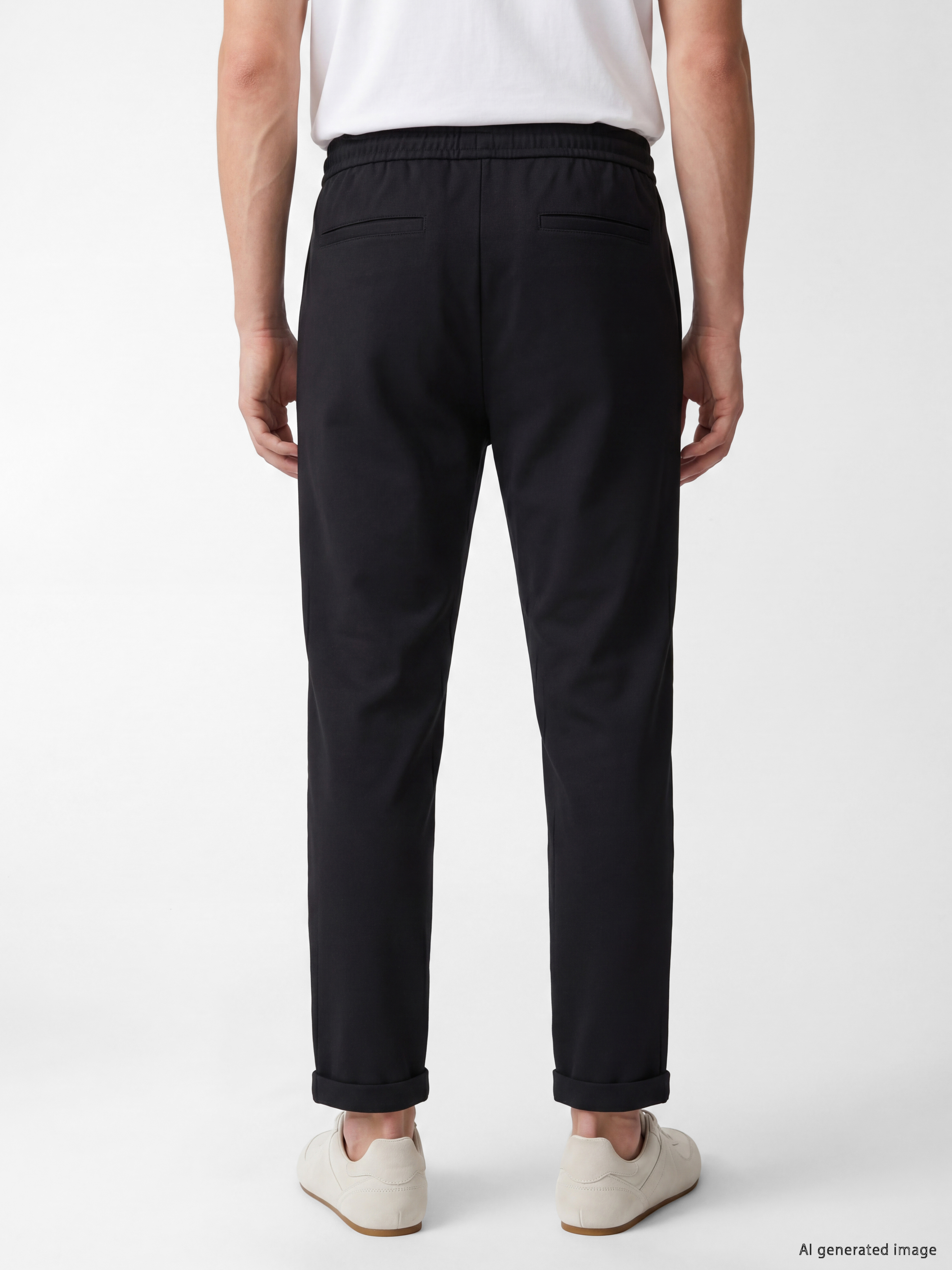 Petrol Relax Fit Erkek Pantolon-4