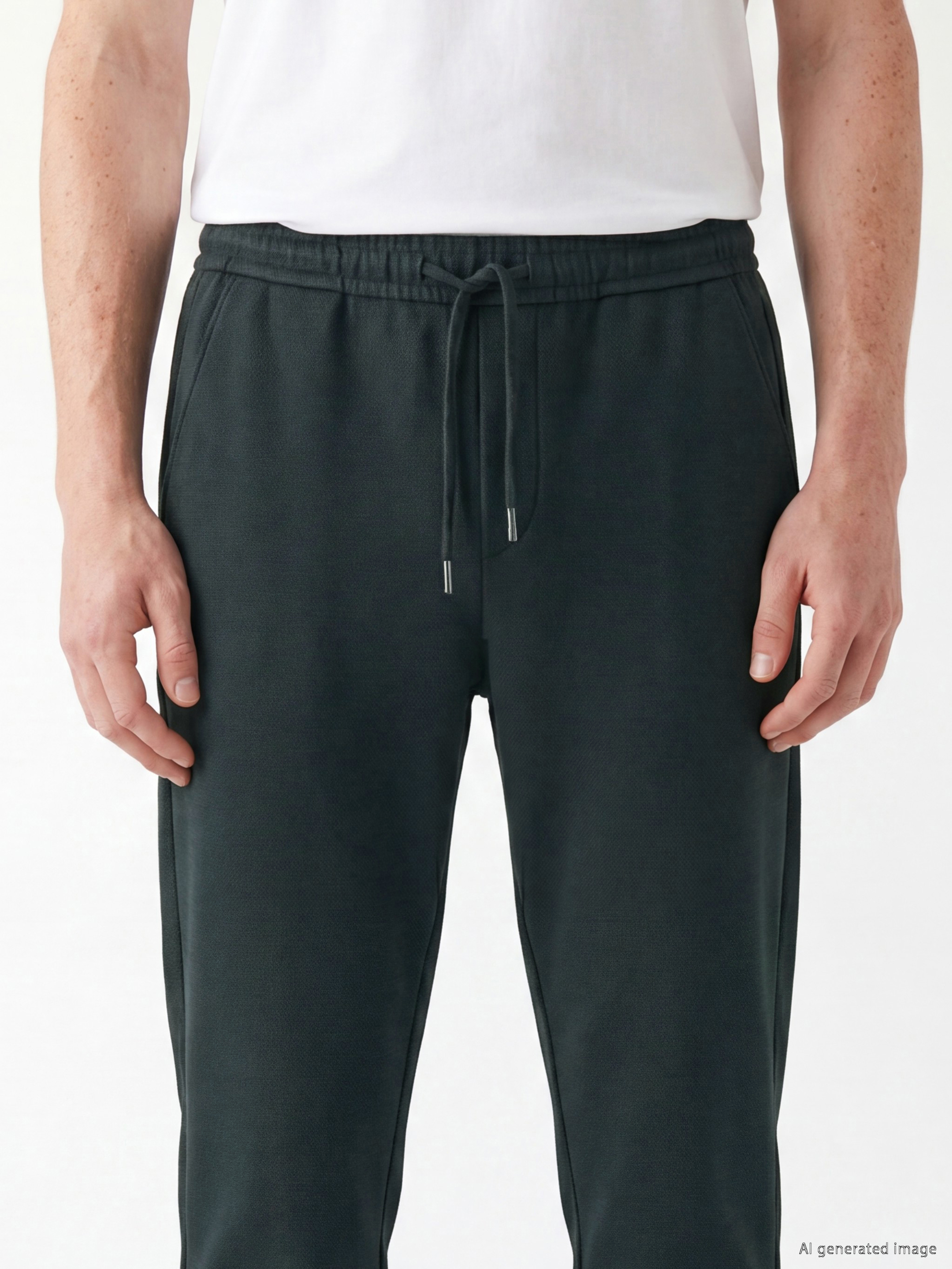 Petrol Relax Fit Erkek Pantolon-2