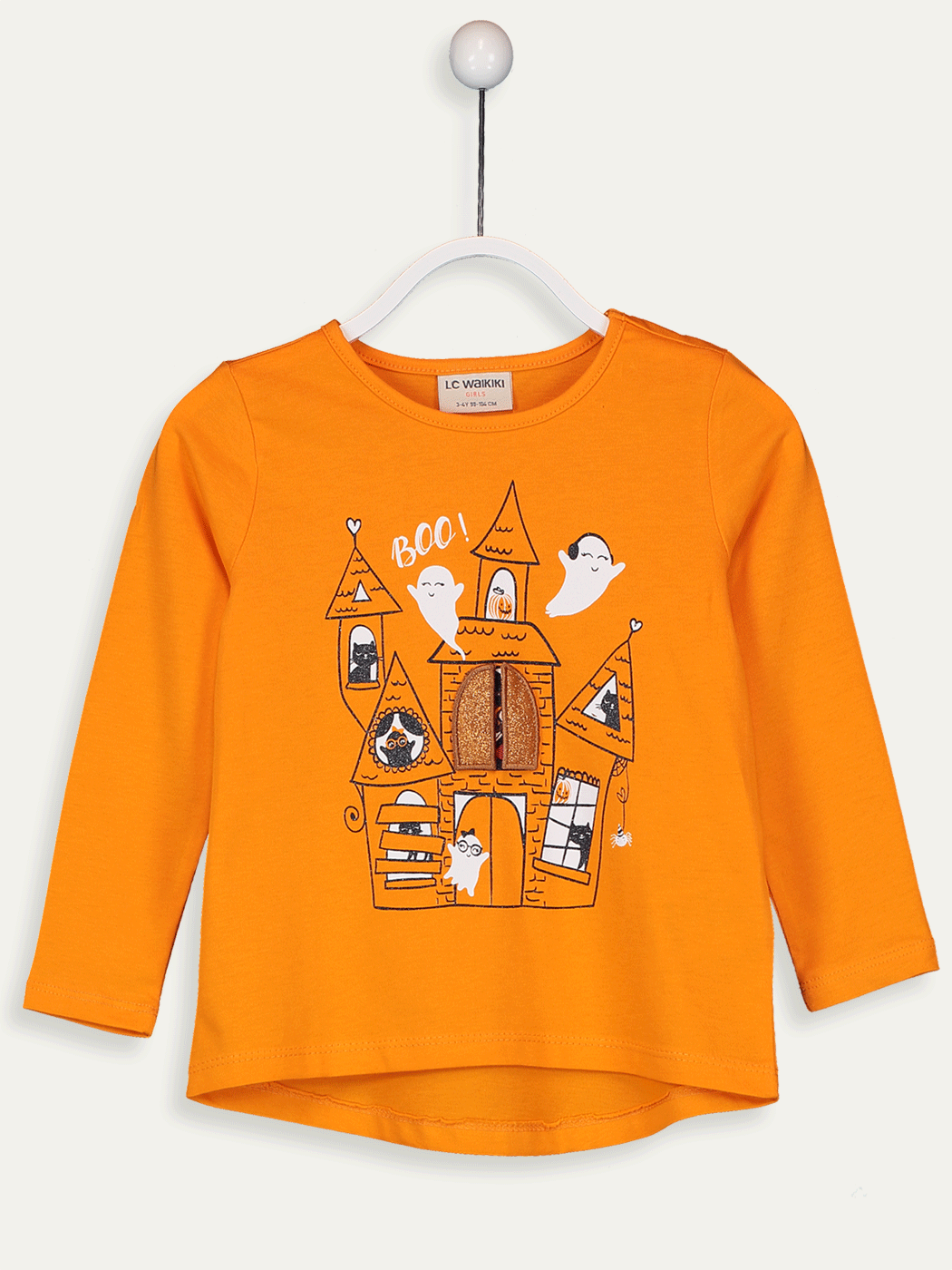 Girl's Double-Sided Sequin Cotton T-Shirt