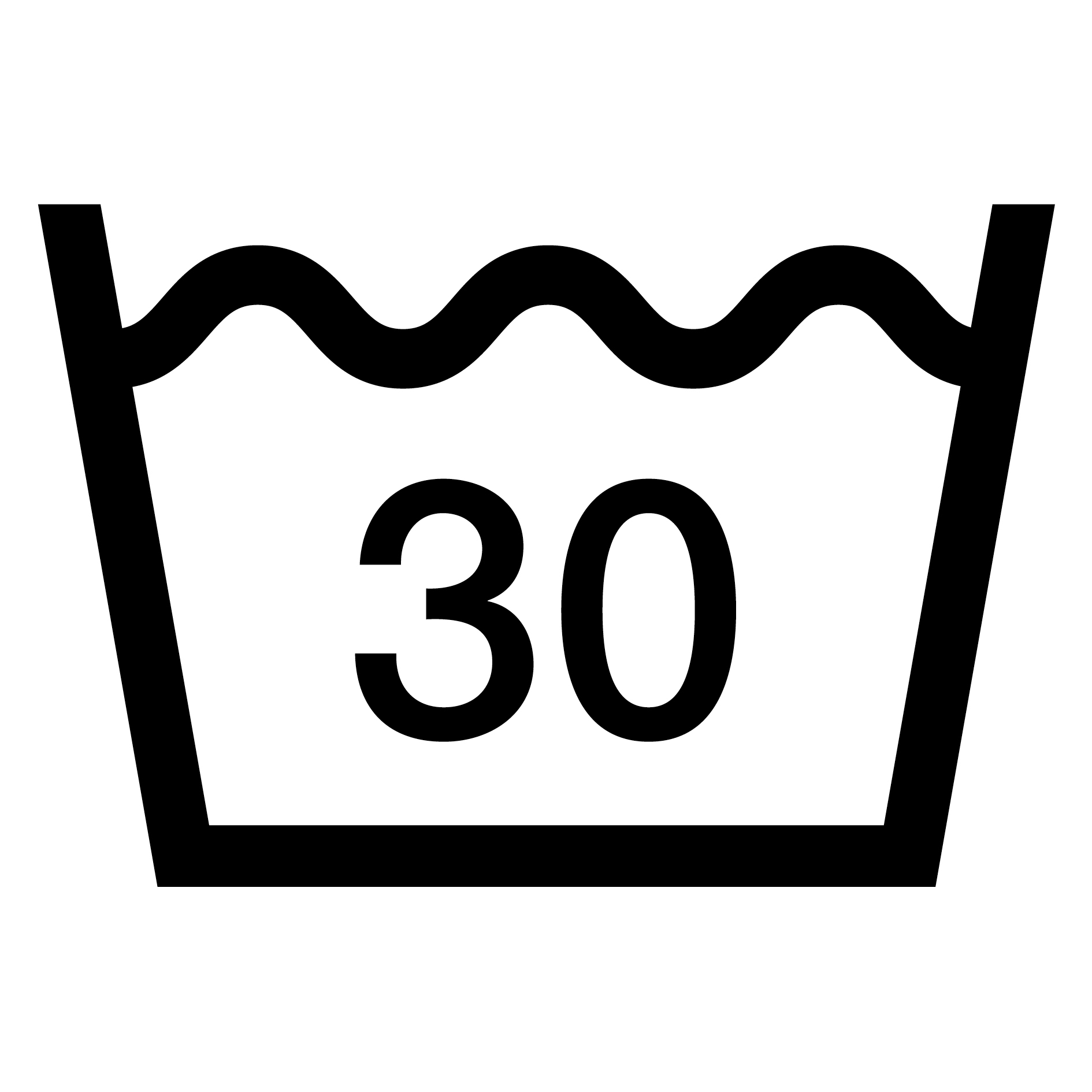 WASH AT MAXIMUM 30 °C