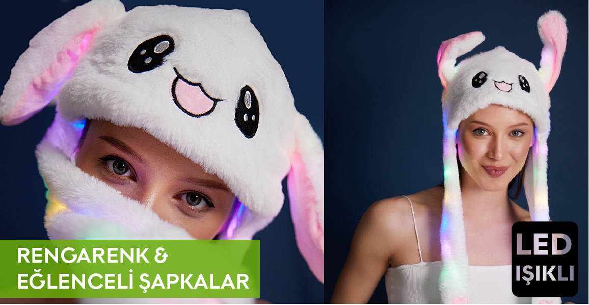RENGARENK VE EĞLENCELİ ŞAPKA