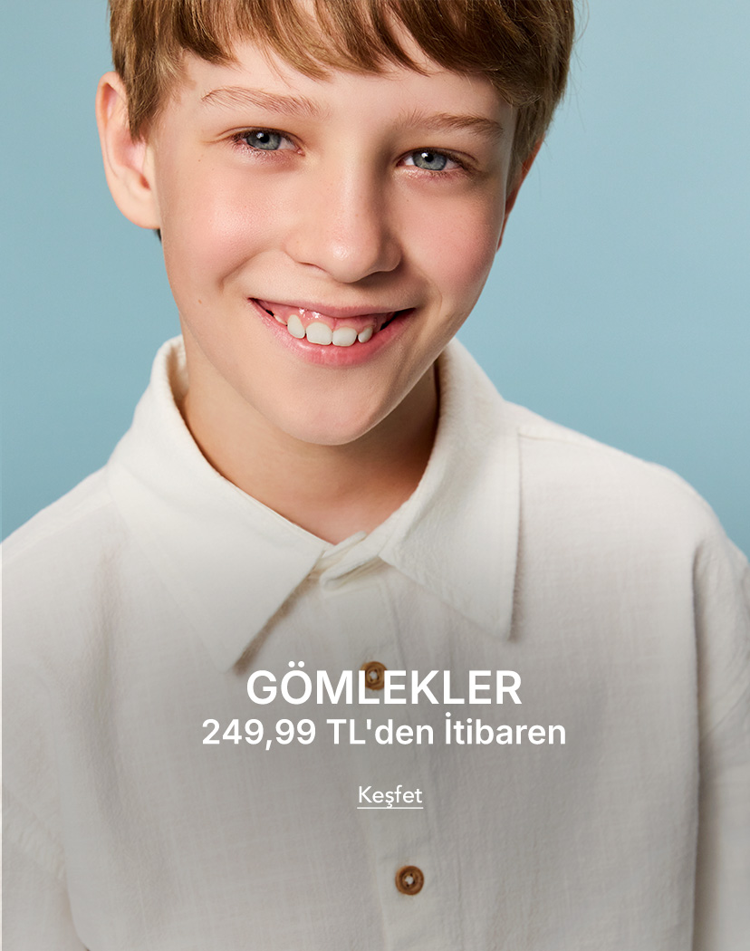 "GÖMLEKLER 249,99 TL'den İtibaren  Keşfet >>"	