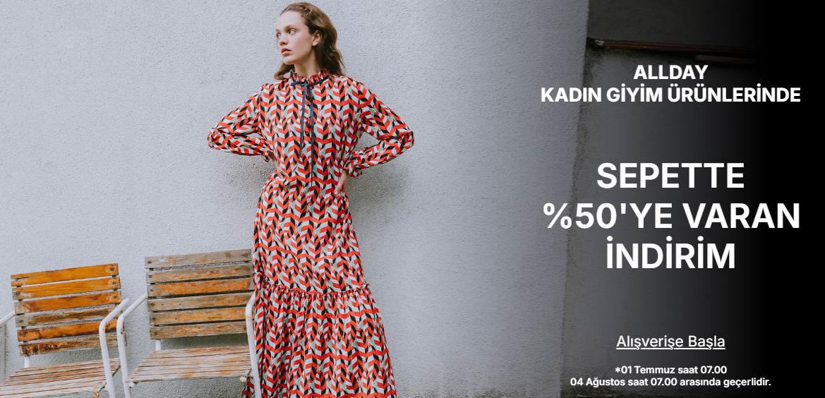 ALLDAY SEPETTE %50'YE VARAN İNDİRİM 