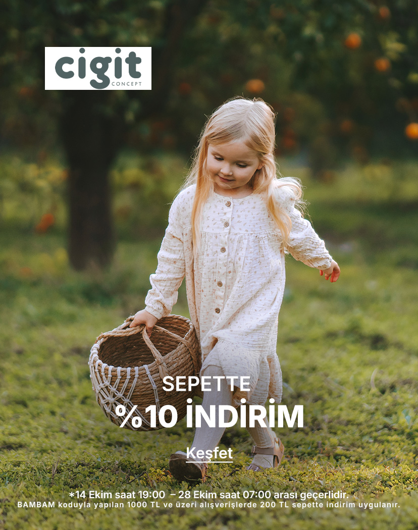 CIGIT  %10 SEPET İNDİRİME EK 1000 TLYE 200 TL KUPON 