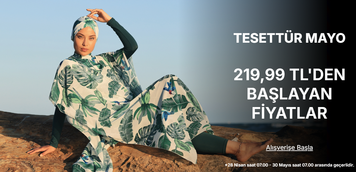 TESETTÜR MAYO ÜRÜNLERİNDE 219,9 TLDEN BAŞLAYAN FİYATLAR