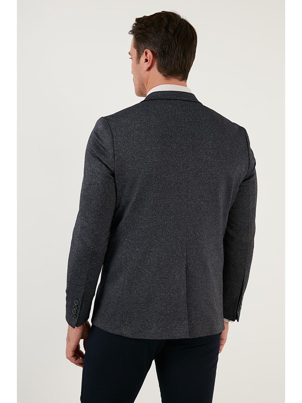 Lacivert Buratti Regular Fit 6 Drop Tek Yırtmaçlı Blazer Ceket Erkek CEKET 216FASERA-4