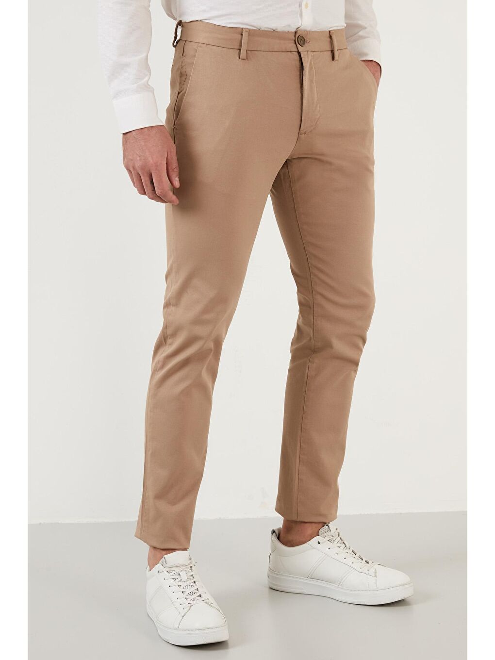 Buratti Kahverengi Pamuklu Normal Bel Slim Fit Boru Paça Pantolon 216MILANO