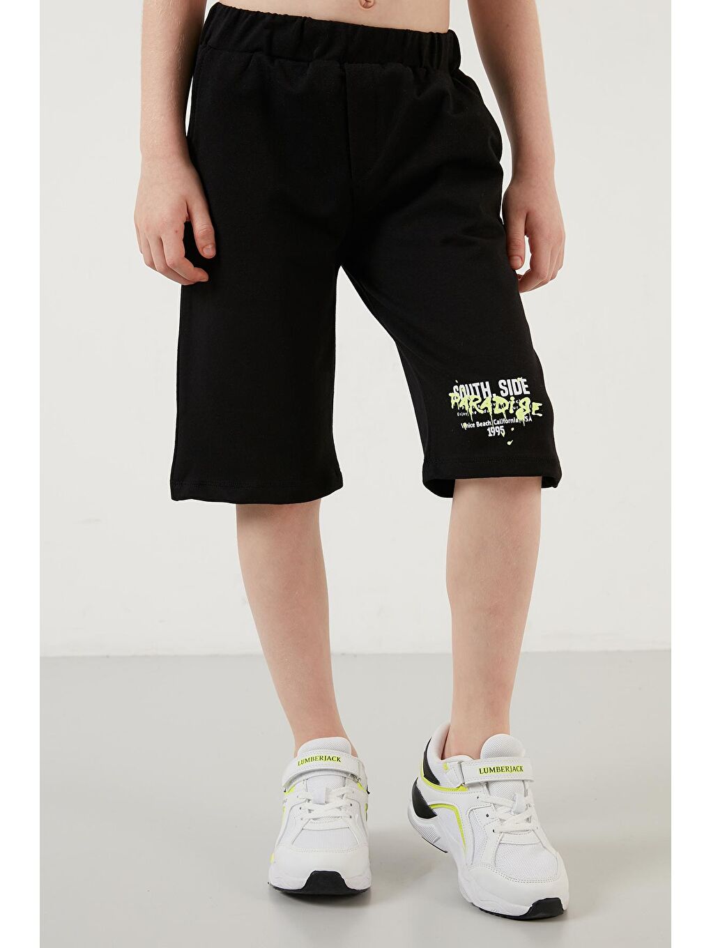 Yeşil % 100 Pamuk Baskılı Bisiklet Yaka 2'li Takım 59213413-2