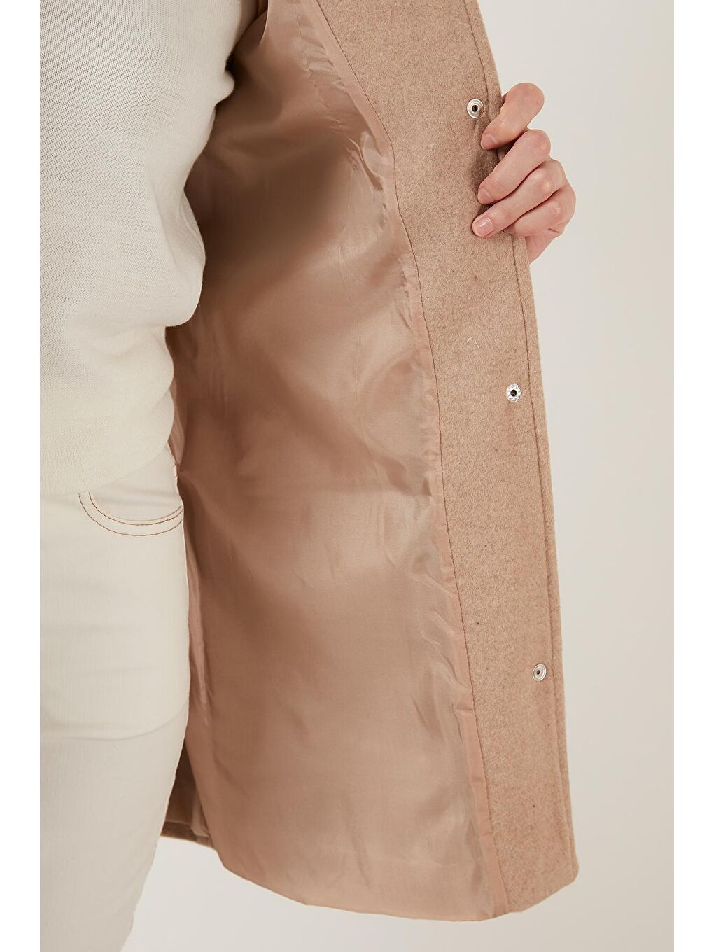 Kahverengi Pamuklu Regular Fit Kemerli Kapüşonlu Kaban 6380057-4