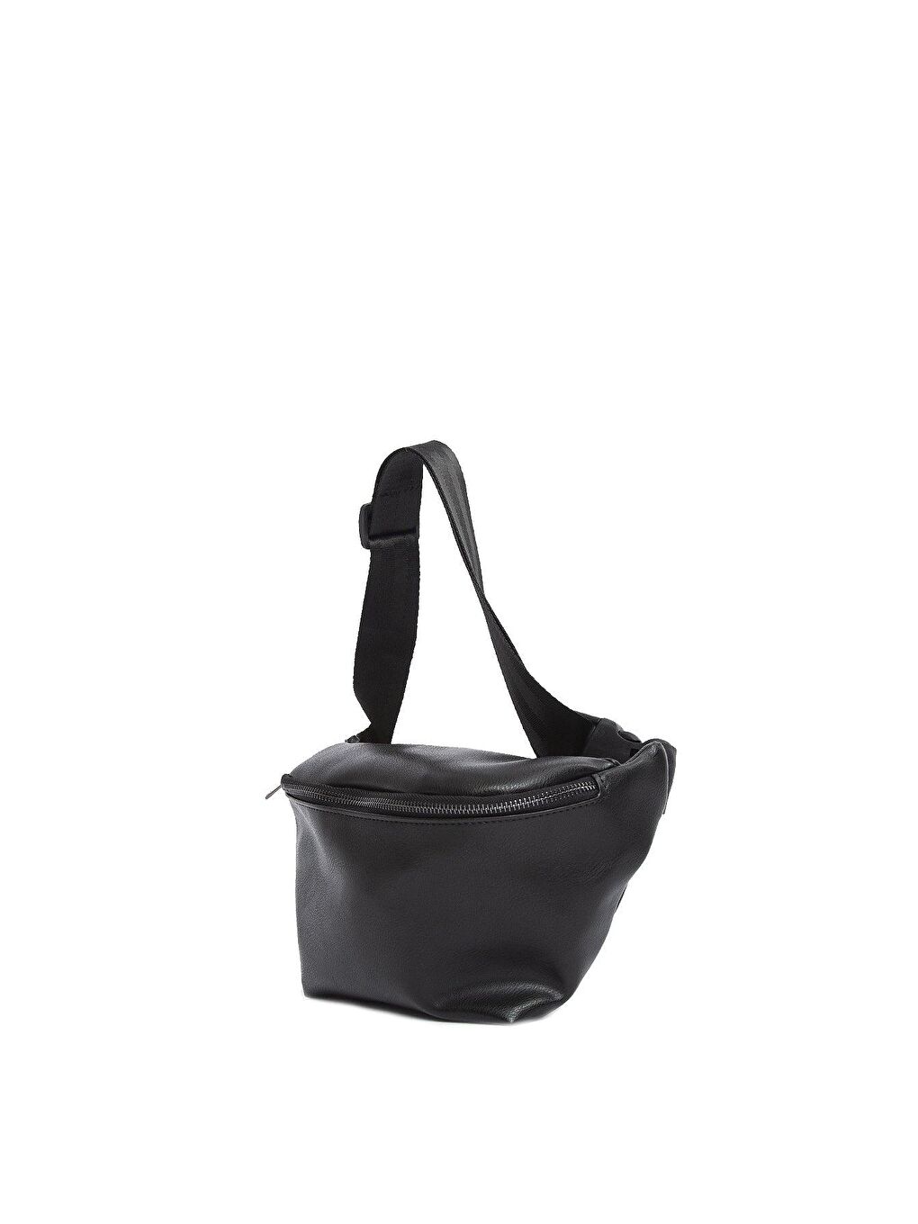 Siyah Fermuarlı Toka Kilitli Bel Çantası-1