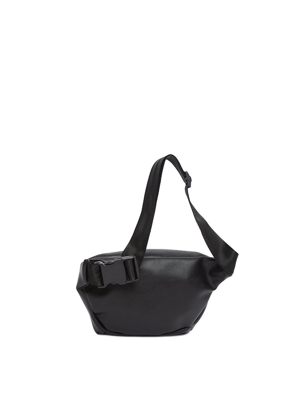 Siyah Fermuarlı Toka Kilitli Bel Çantası-3