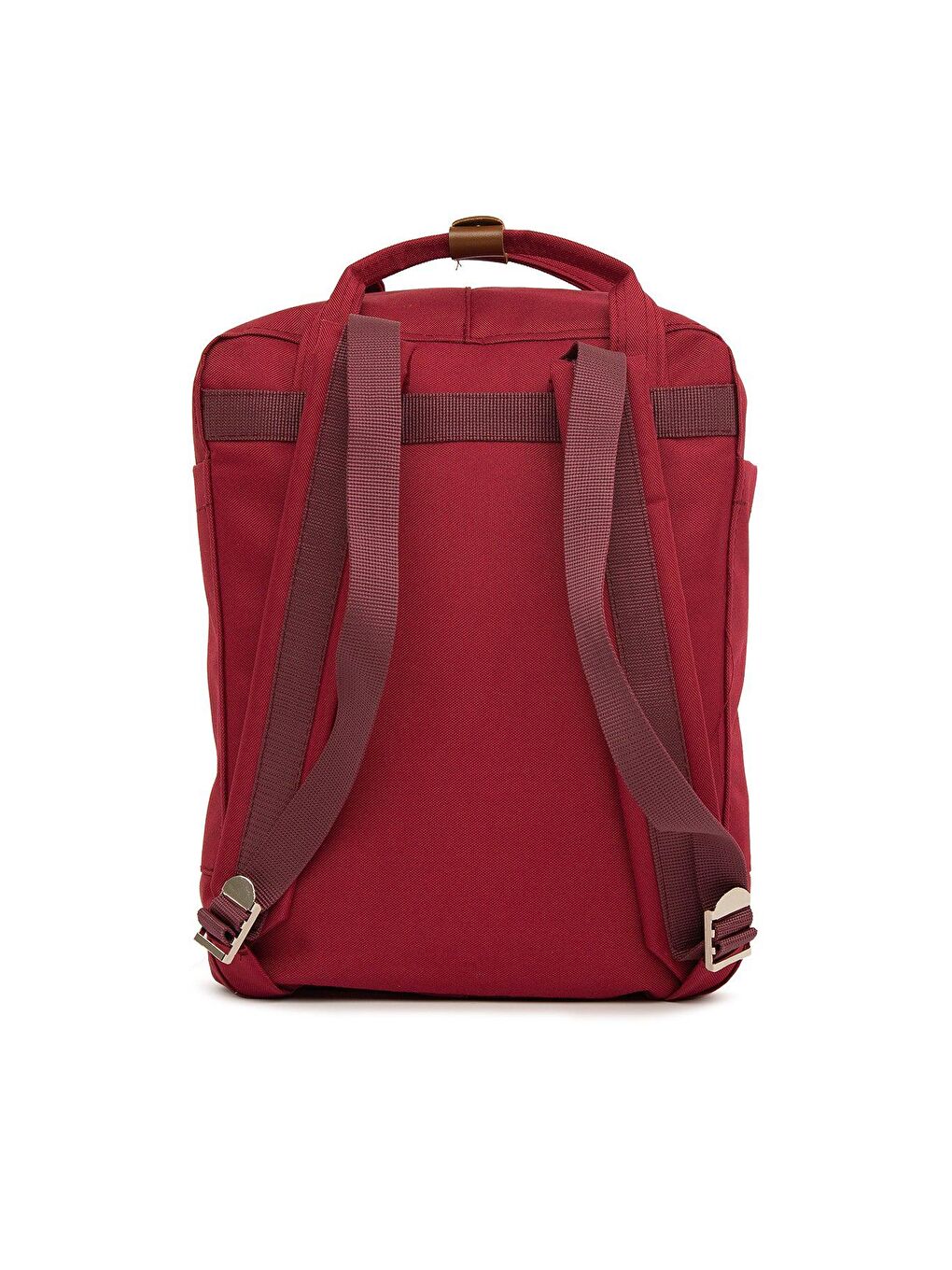 Bordo Kemer Detaylı Cepli Sırt Çantası-3