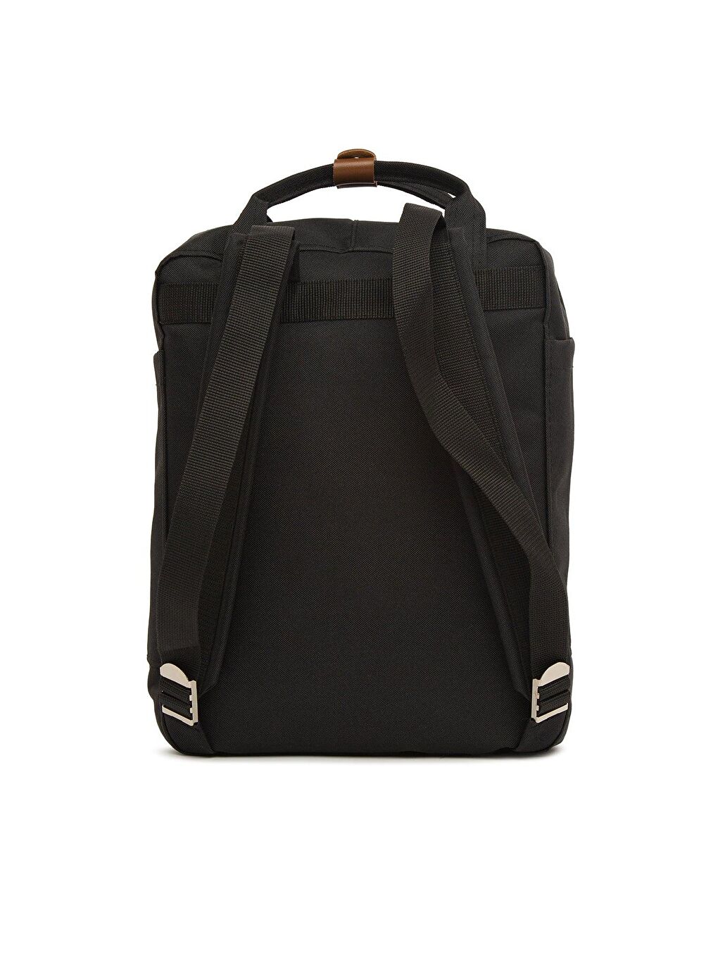 Siyah Kemer Detaylı Cepli Sırt Çantası-3