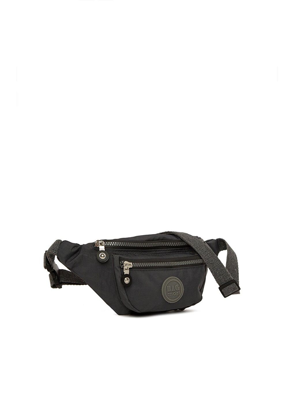 Gri Paraşüt Kumaş Armalı Bel Çantası-1