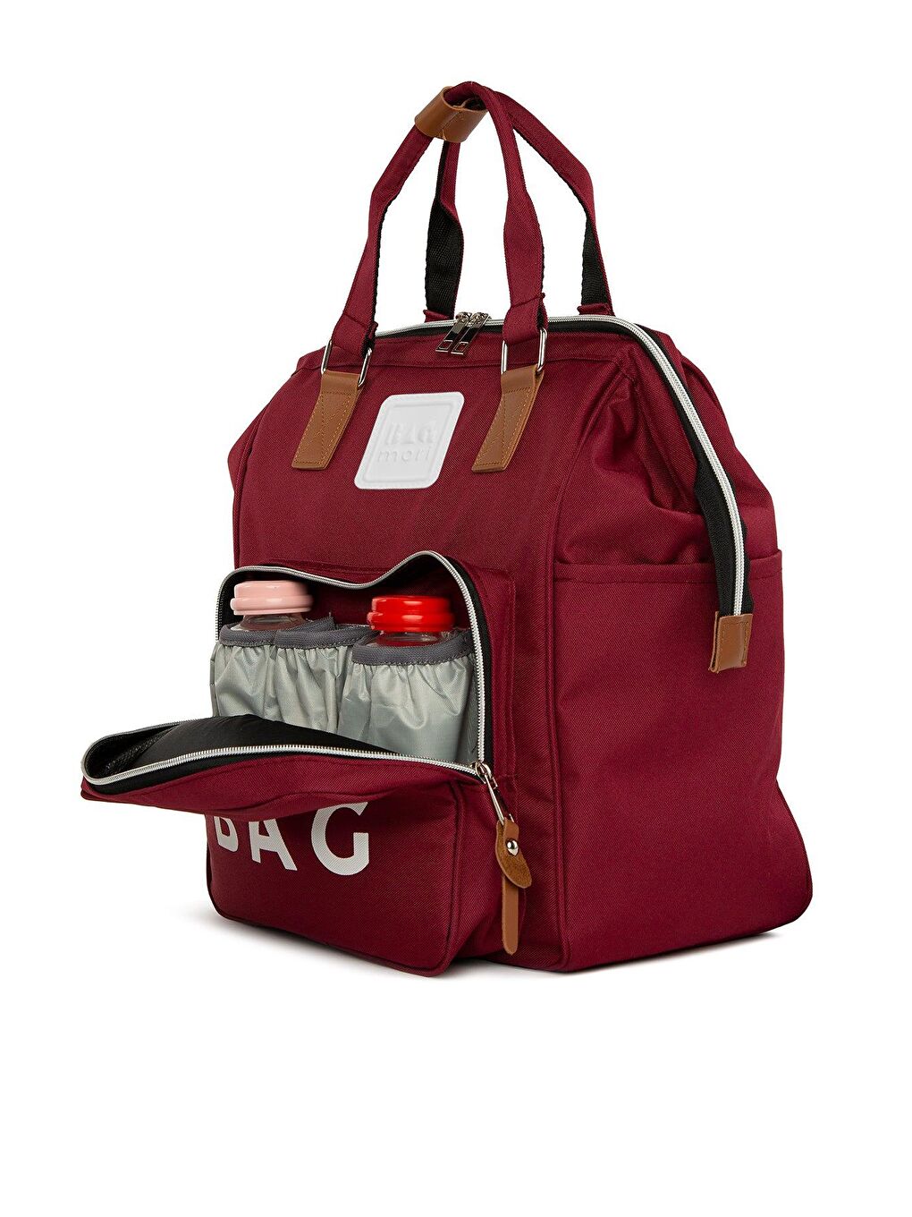 Baby Bag Baskılı Cepli Anne Bebek Bakım Sırt Çantası-1