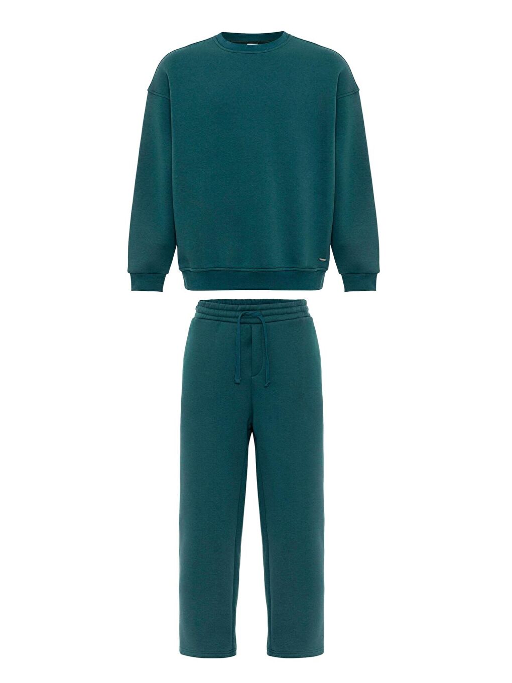 Basıc Oversize Eşofman Takım Petrol-1