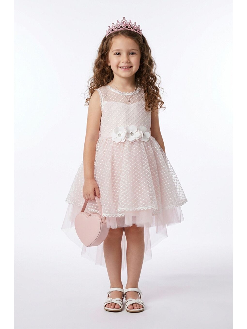 Pembe Kız Çocuk Abiye