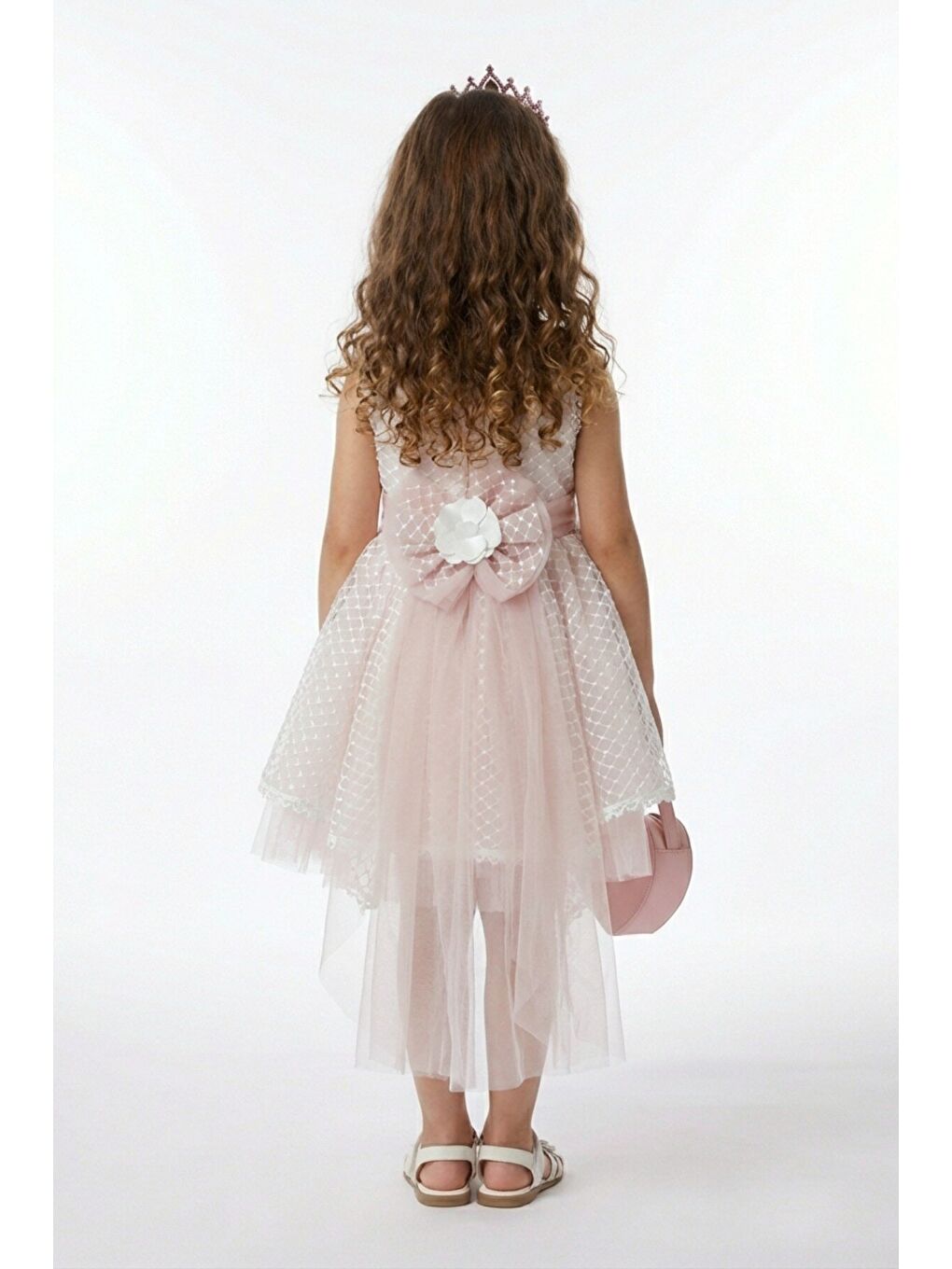 Pembe Kız Çocuk Abiye-2