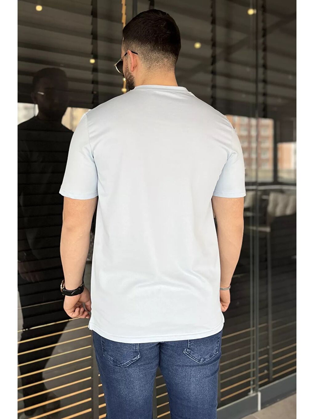 Mavi Bisiklet Yaka Basic Erkek Tişört-2