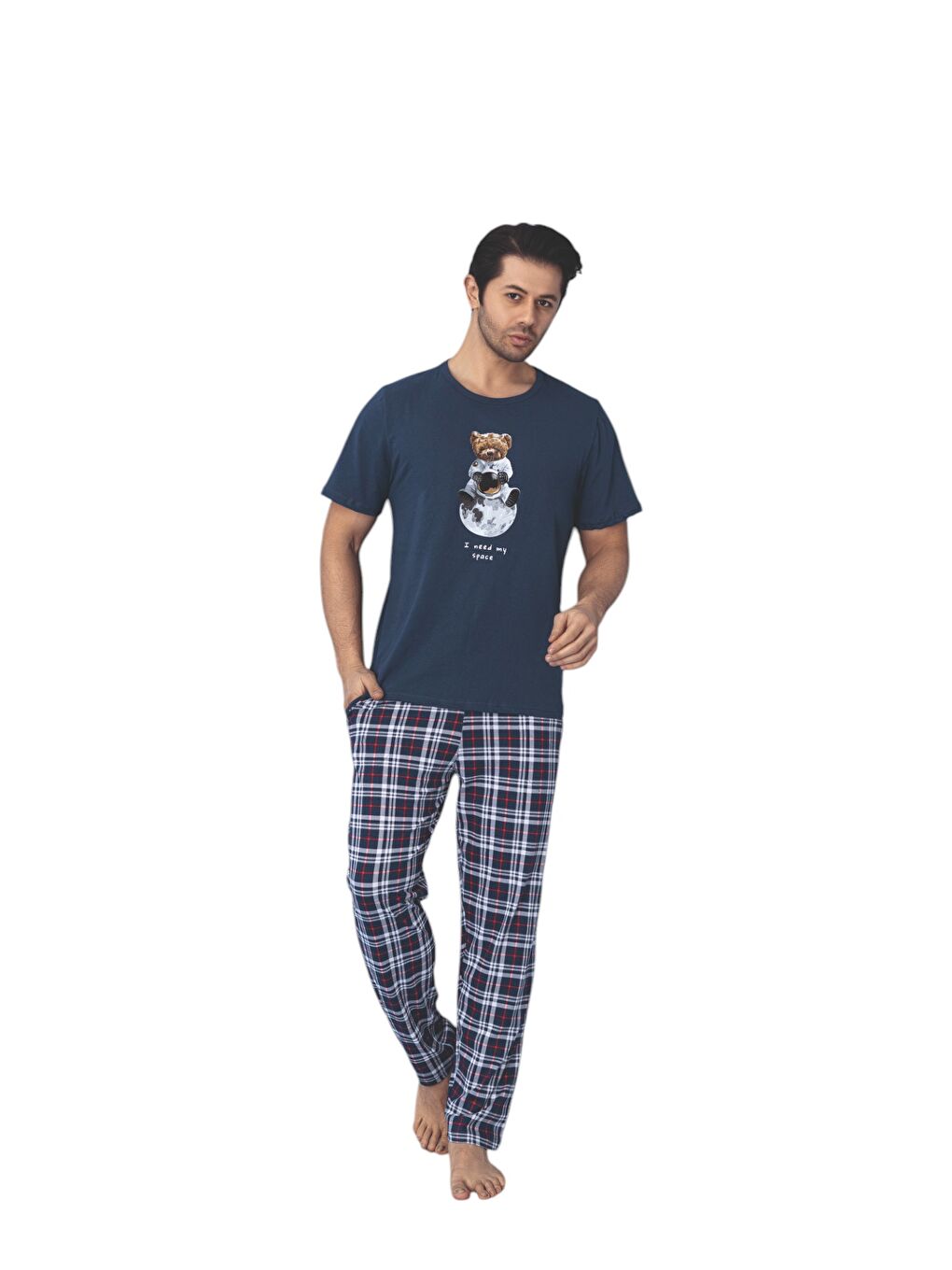 İndigo Erkek Kısa Kol Pijama Takım