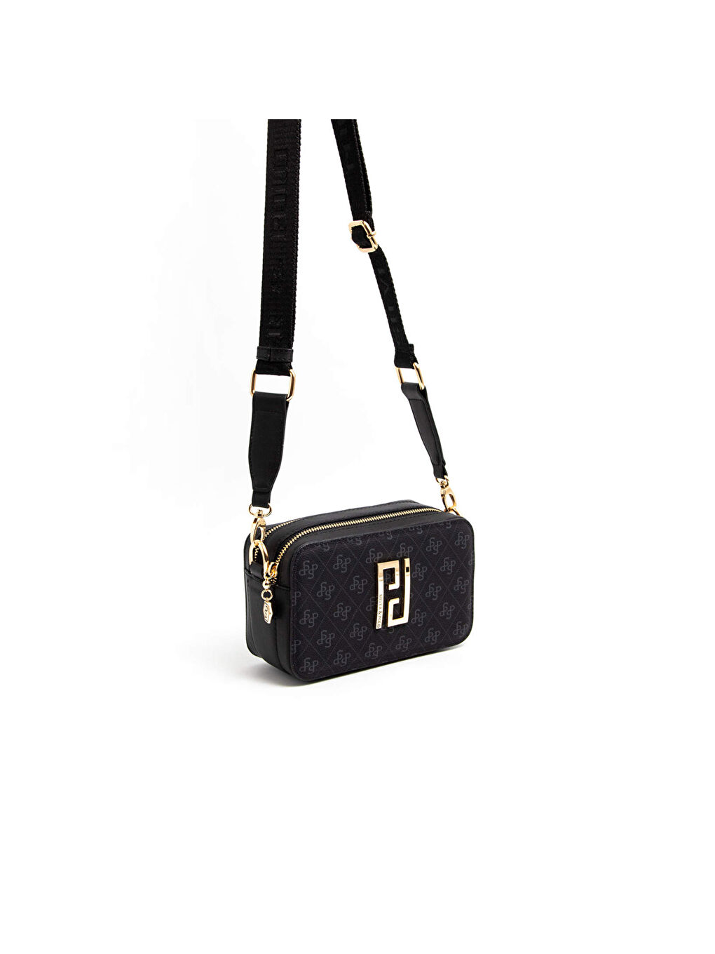 Siyah Kadın Çapraz Çanta 1078-45355 SILVER POLO ÇAPRAZ BAYAN ÇANTASI M178 SİYAH-MAT SİYAH-1