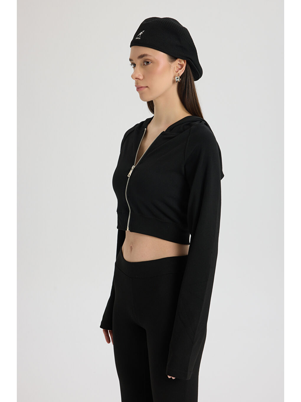 Remy Fermuarlı Siyah Eşofman Takım-2