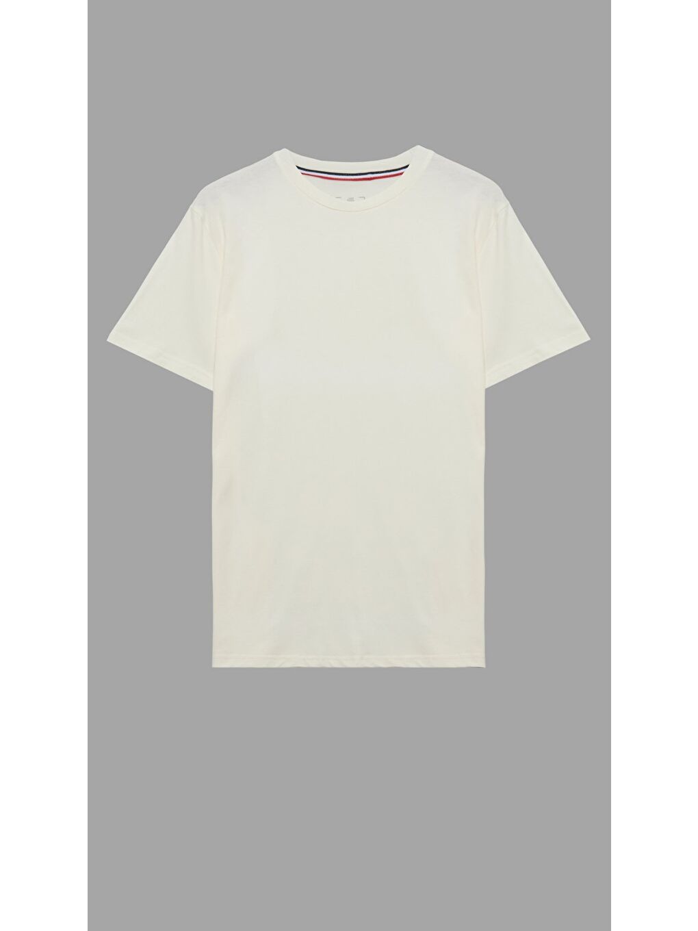 Siyah - Yeşil - Krem Erkek Basic Tişört Pamuklu Regular Bisiklet Yaka Günlük Düz T-Shirt 3'lü Paket-3