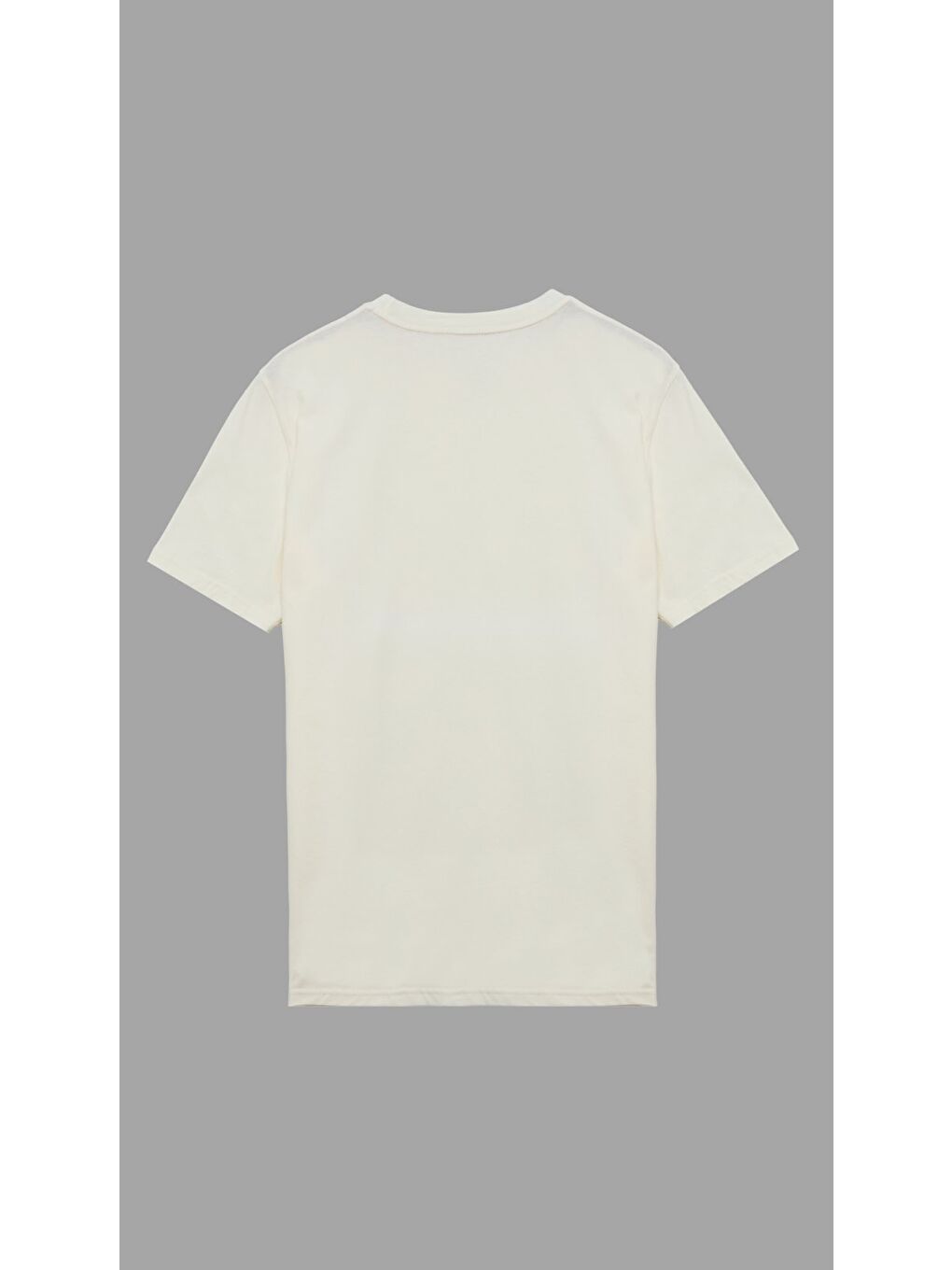 Siyah - Yeşil - Krem Erkek Basic Tişört Pamuklu Regular Bisiklet Yaka Günlük Düz T-Shirt 3'lü Paket-4