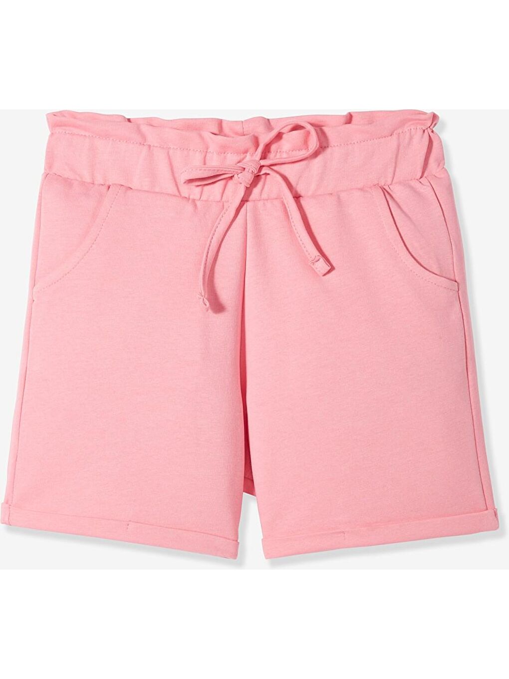Pembe Kız Çocuk Beli Lastikli Şort