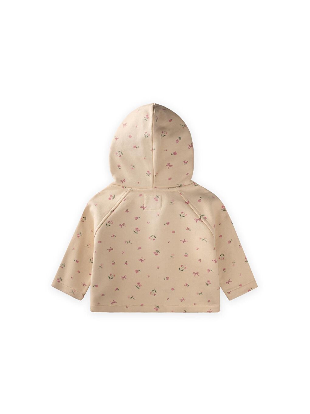 Ağır Kumaş Desenli Kapüşonlu Hırka 1-8 Yaş Soft Sarı-2