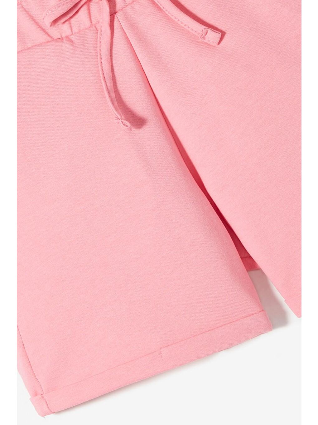 Pembe Kız Çocuk Beli Lastikli Şort-2