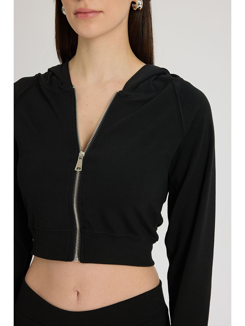 Remy Fermuarlı Siyah Eşofman Takım-6