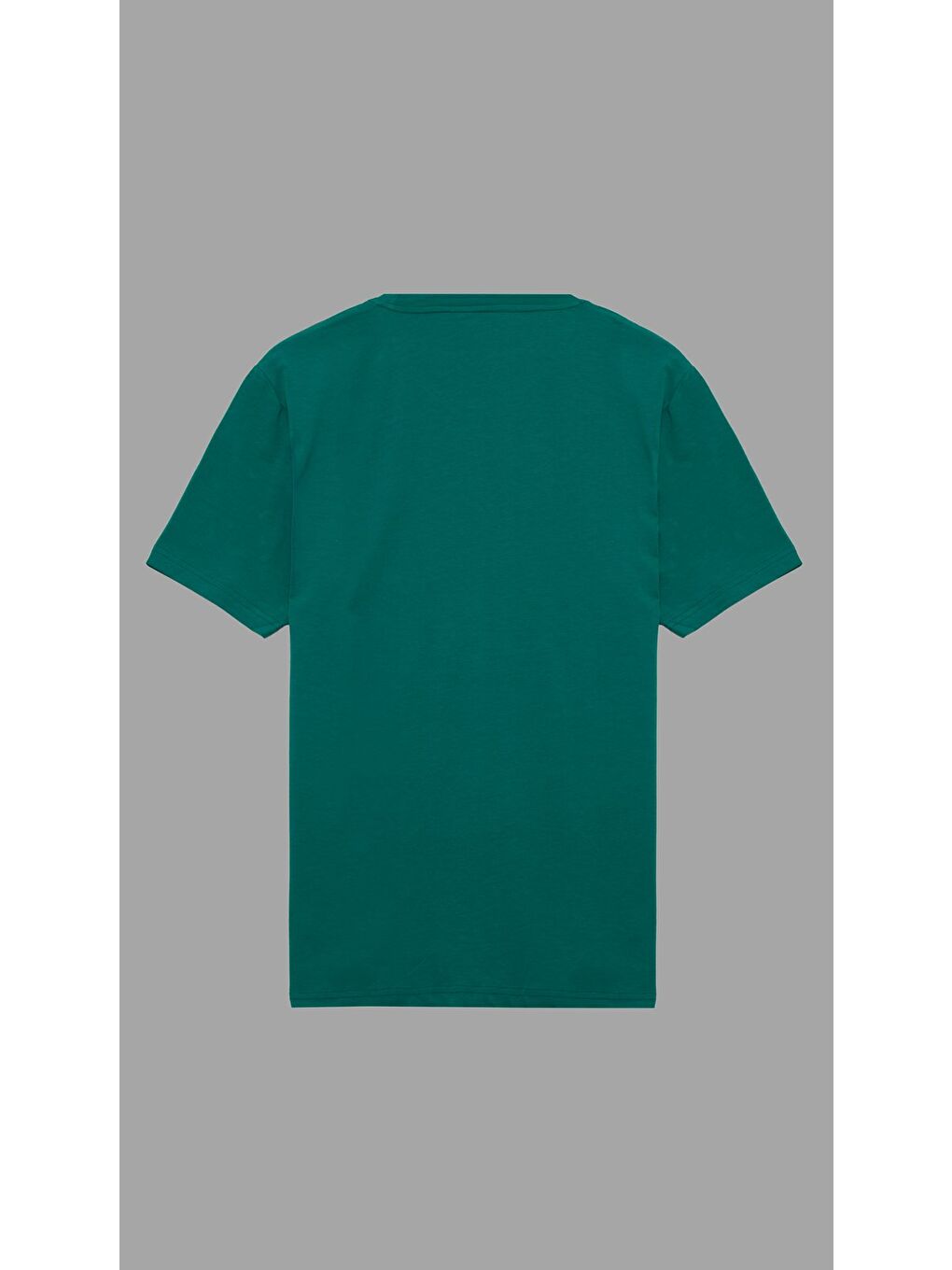 Siyah - Yeşil - Krem Erkek Basic Tişört Pamuklu Regular Bisiklet Yaka Günlük Düz T-Shirt 3'lü Paket-6