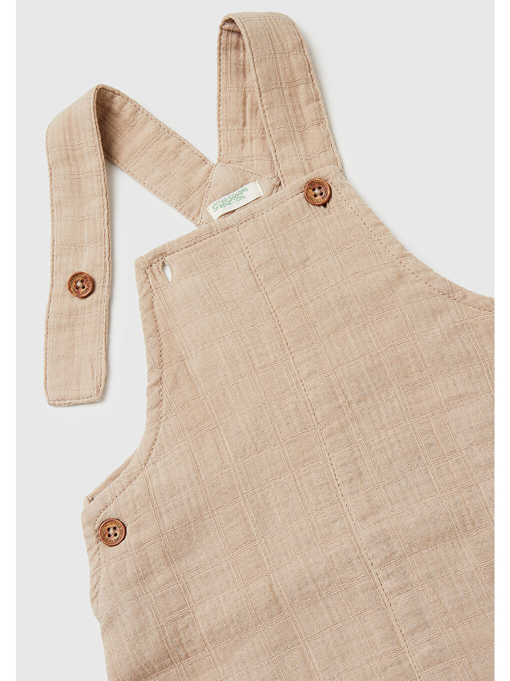 Karışık Bebek Ayarlanabilir Askılı Düğmeli Cepli Muslin Tulum-2