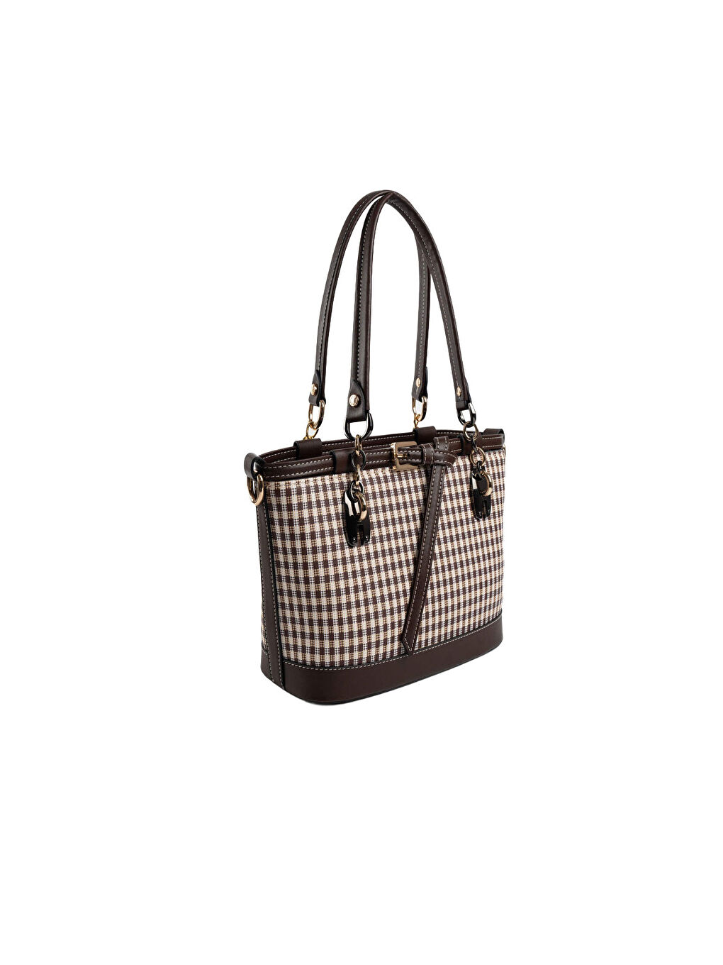 Kahverengi Kadın Omuz Çantası 1155-47371 SILVER POLO BAYAN ÇANTASI M191 KAHVE SARI-MAT KAHVE-2