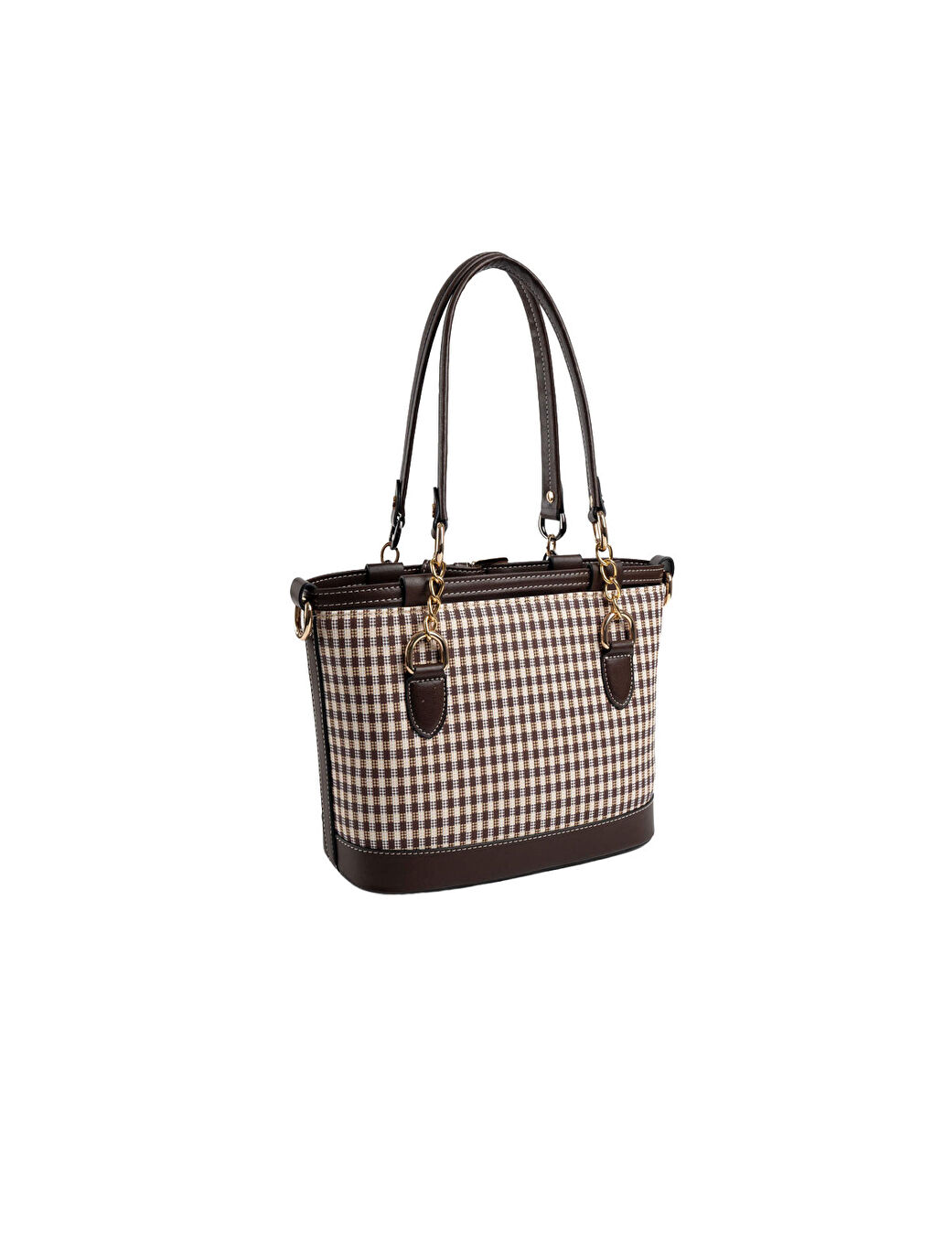 Kahverengi Kadın Omuz Çantası 1155-47371 SILVER POLO BAYAN ÇANTASI M191 KAHVE SARI-MAT KAHVE-4