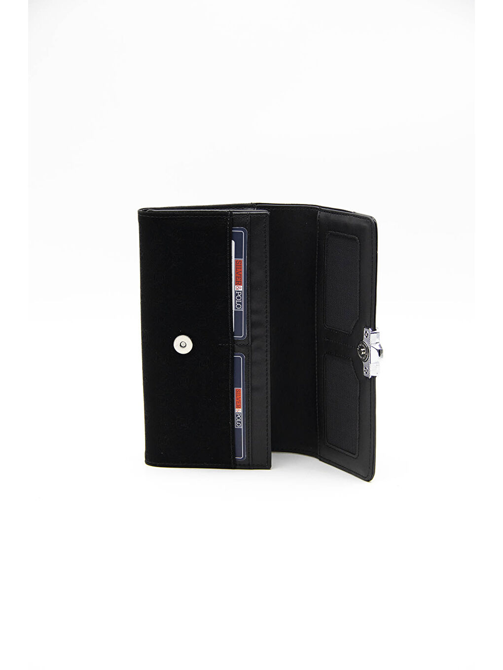 Siyah Kadın Cüzdan & Kartlık 979-40818 BAYAN CÜZDAN M158 SİYAH-RUGAN SİYAH-3