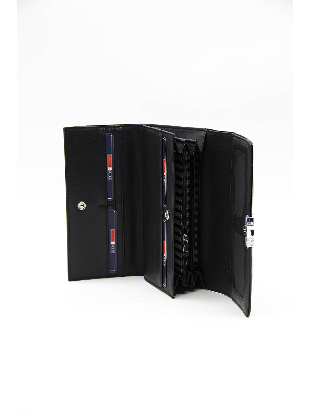 Siyah Kadın Cüzdan & Kartlık 979-40818 BAYAN CÜZDAN M158 SİYAH-RUGAN SİYAH-4