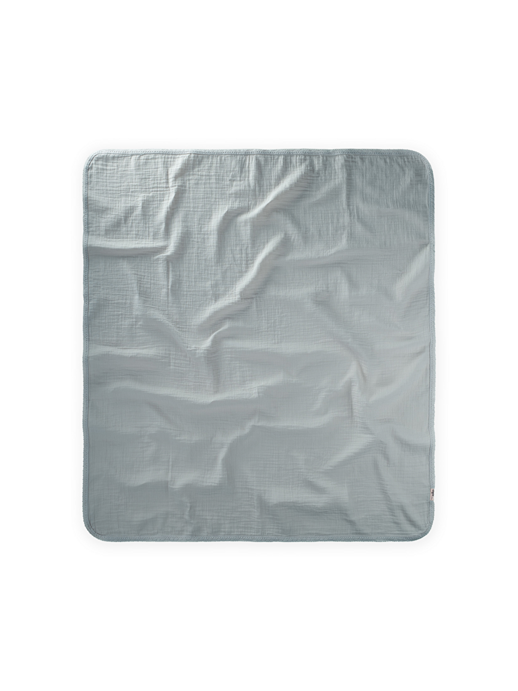 Dantel İşlemeli Tekkat Müslin Battaniye 100X100 Cm +/- 3 Cm Mint Yeşil-1