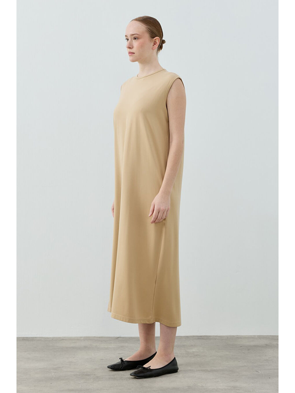 Bej Kolsuz Model İç Elbise 1614 Vizon-1