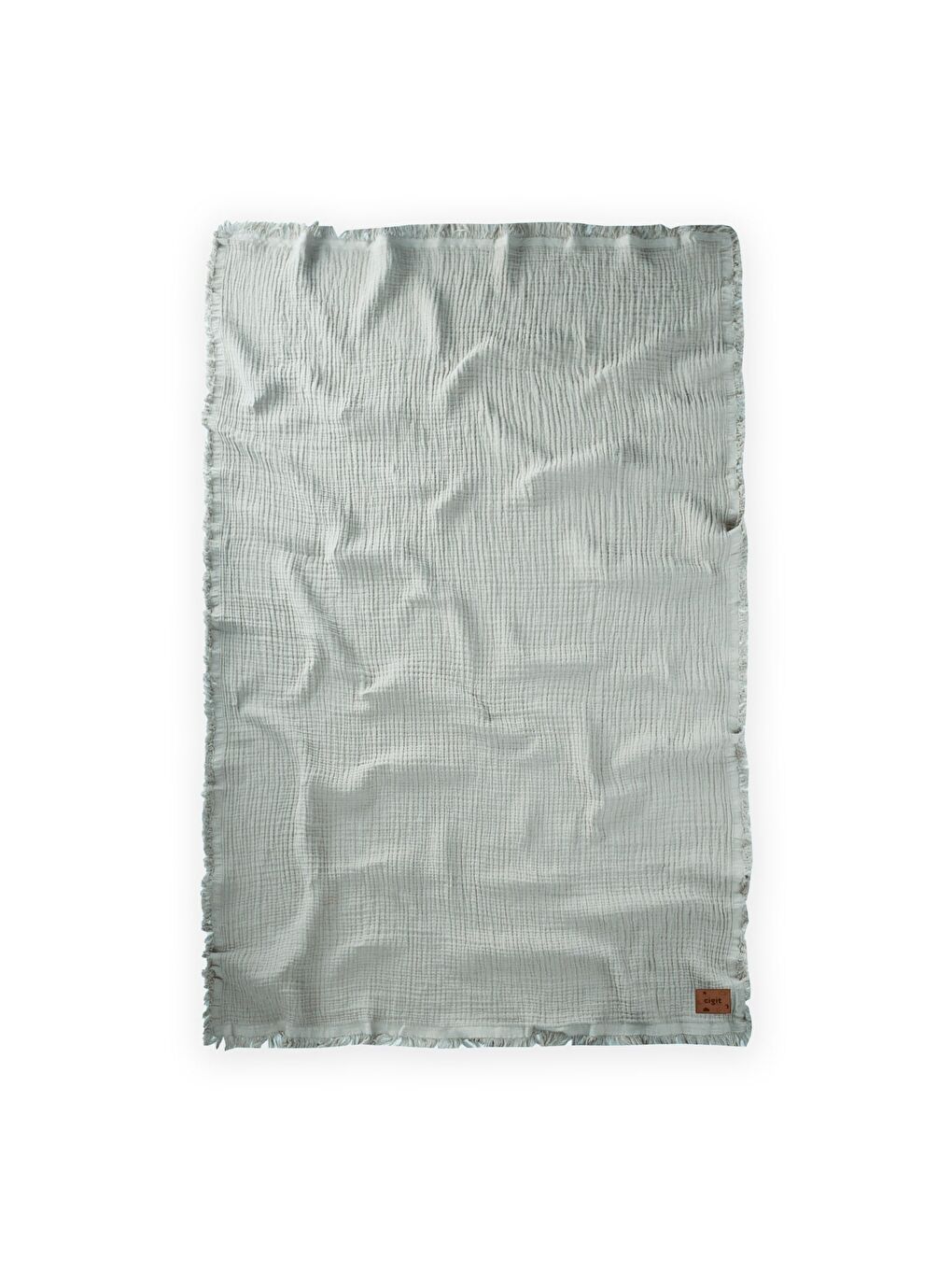 Müslin Dört Kat Yatak Örtüsü 200X220 Cm Mint Yeşili-1