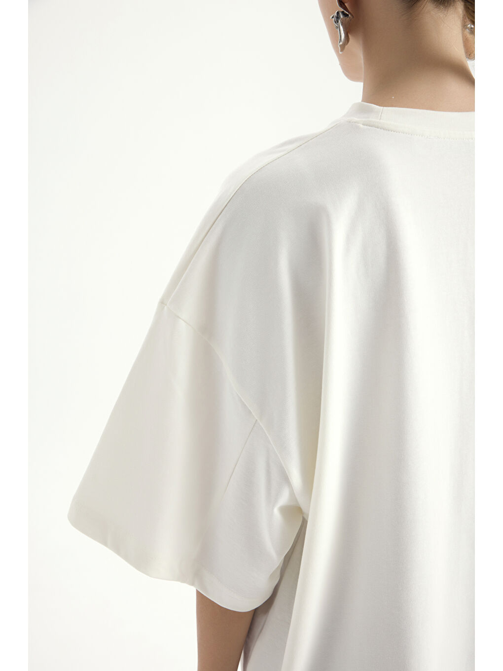 Alix Oversize Beyaz T-Shirt-7