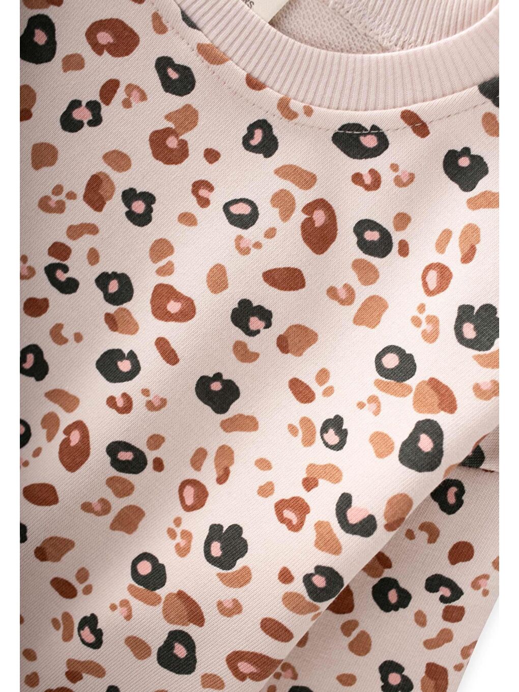 Bej Kadife Taytlı Sweatshirt Takım 2-10 Yaş Taş-3