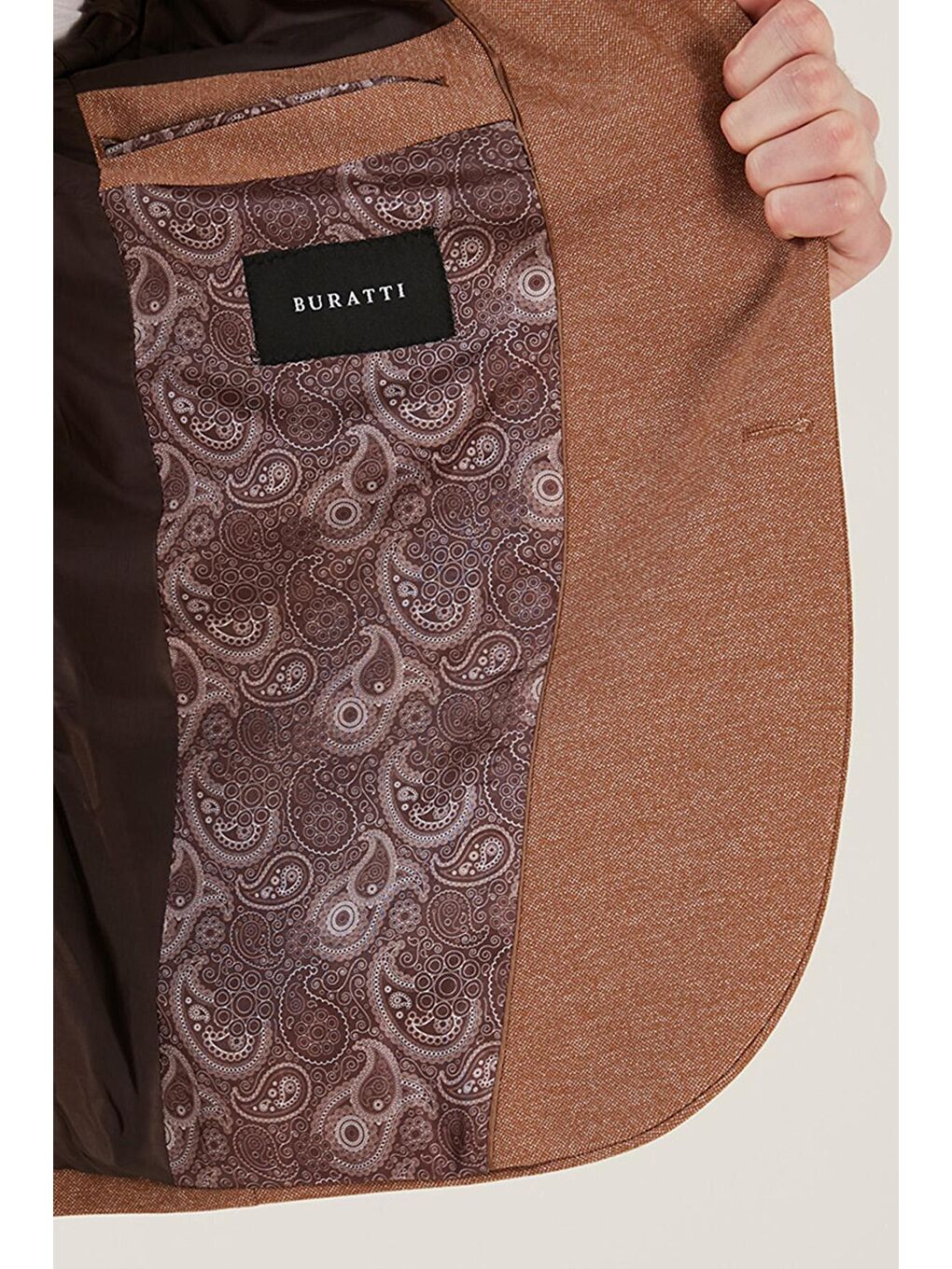 Kahverengi Slim Fit 6 Drop Çift Yırtmaçlı Blazer Erkek Ceket SAVUE-3