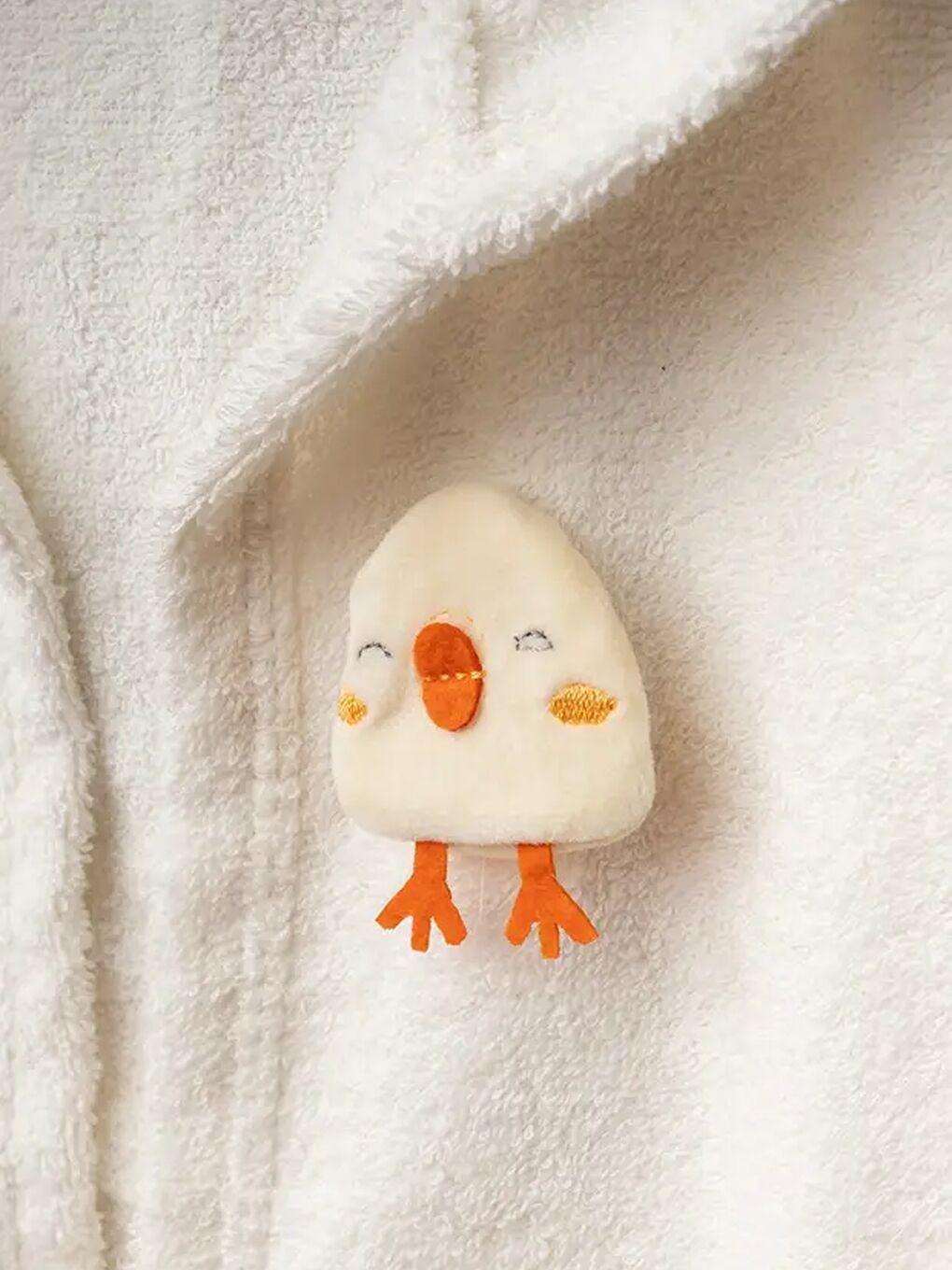 Turuncu Unisex Hayvan Figürlü Bebek Bornoz Havlu Seti Yenidoğan Hediyelik Kutulu 0-24ay Pamuklu 3lü Takım-4