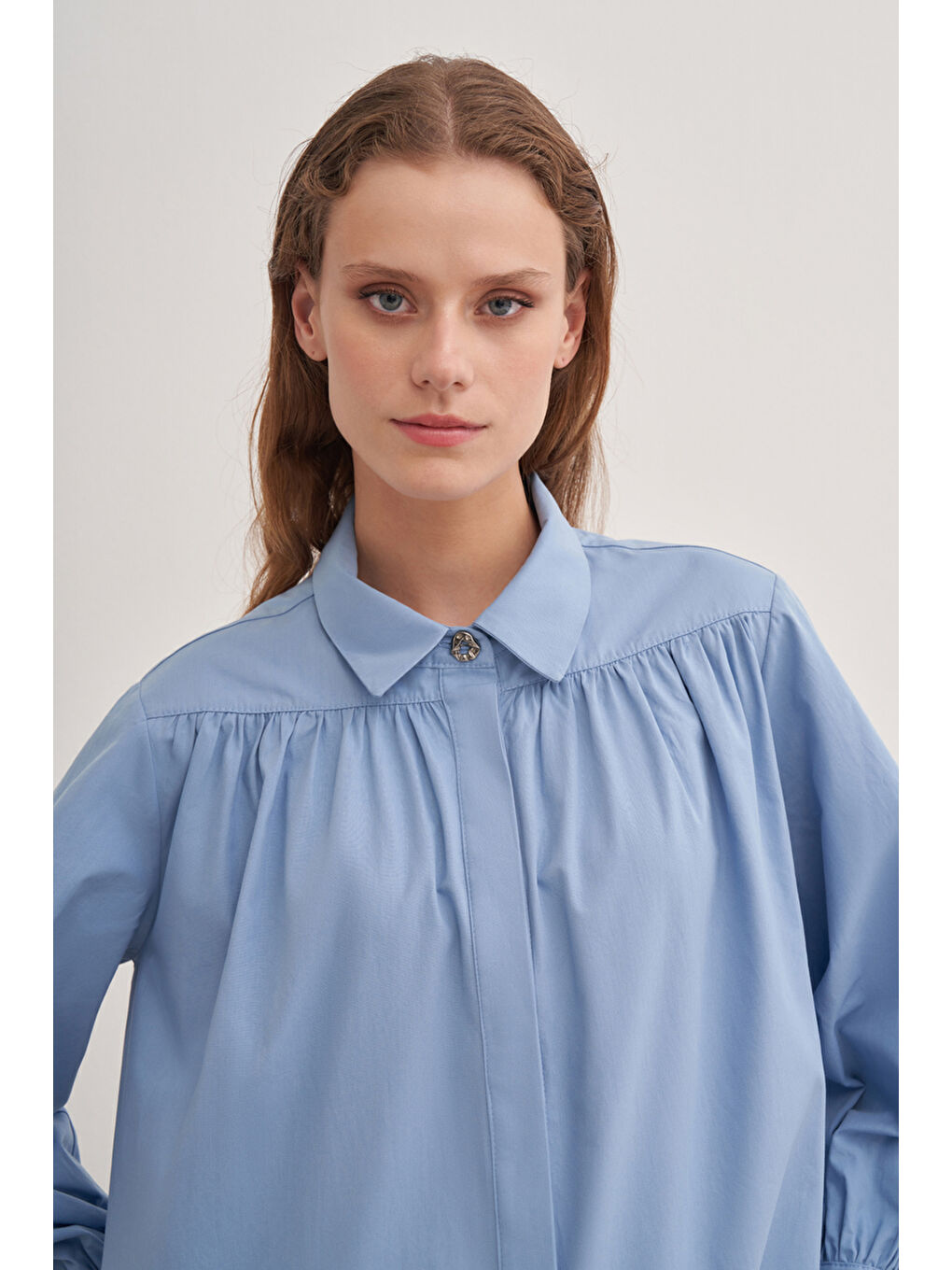 Mavi 2233111 Gömlek Yaka Pamuk Bluz-2