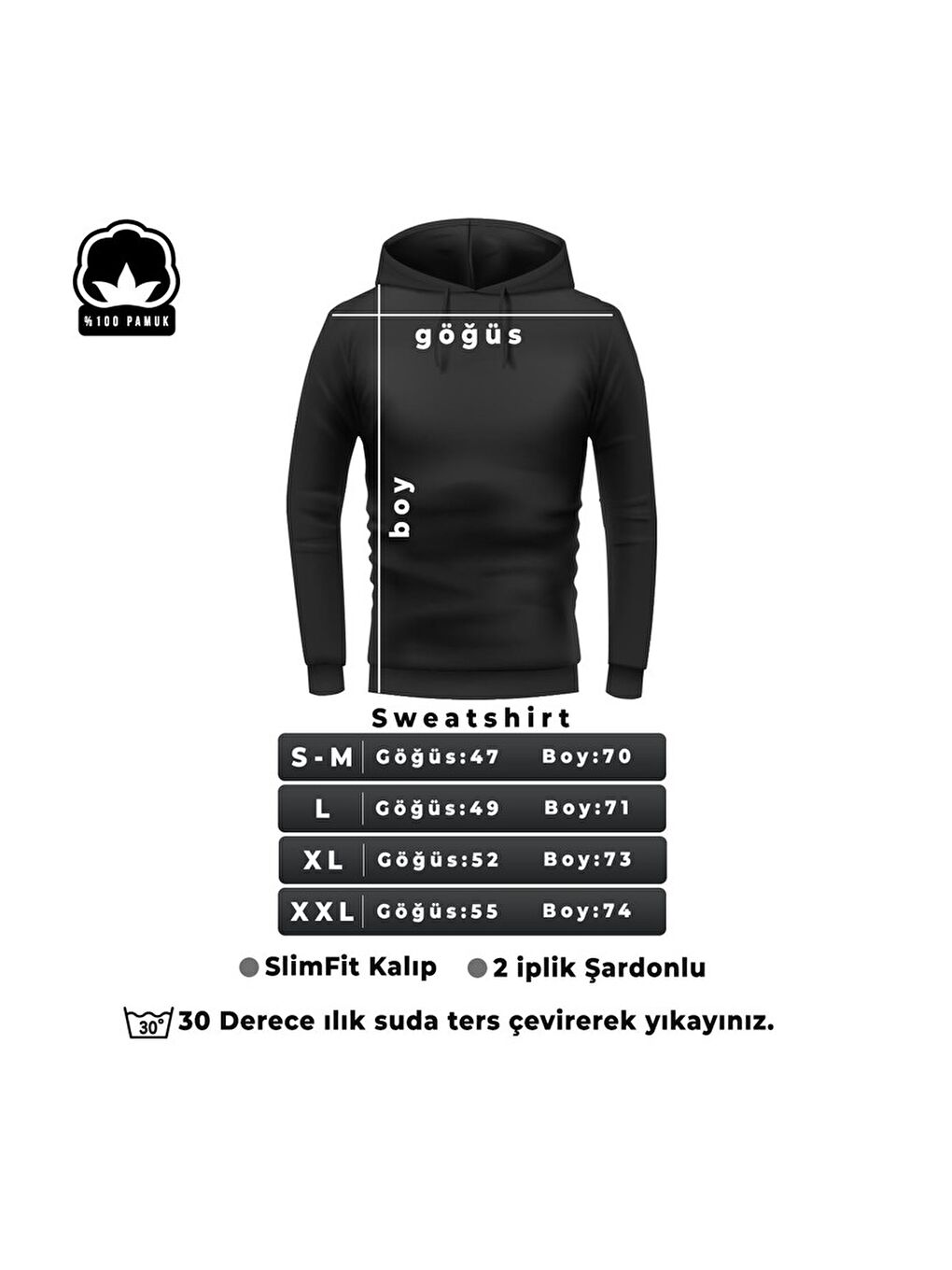 uyguntarz Kahverengi Unisex Pusula Sırt Baskılı Sweatshirt - 2